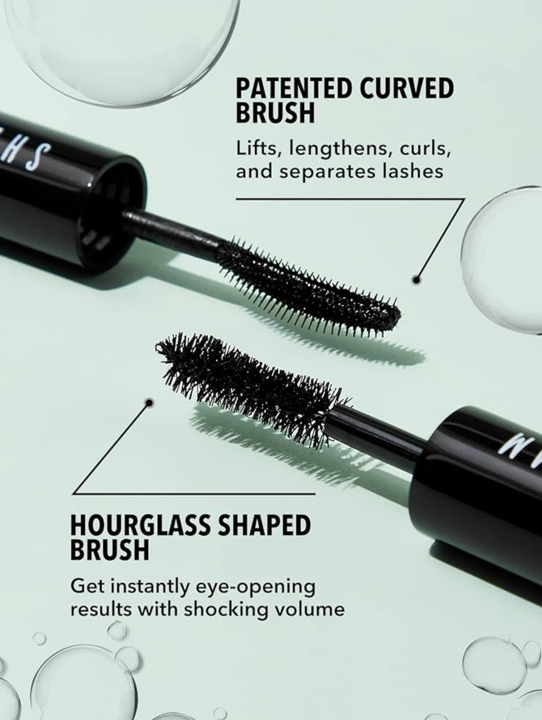 SHEGLAM 2 In 1 Black Volume and Length Waterproof Mascara