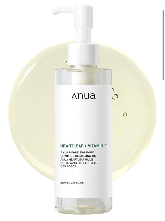 Anua Heartleaf Pore Control Cleansing Oil, Oil Cleanser for Face, Makeup Blackhead Remover, Korean Skin Care (200ml) (original)